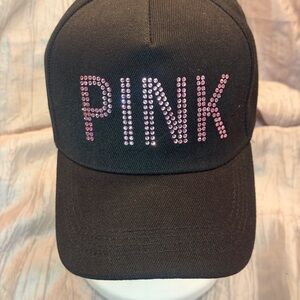 Black PINK Embellished Cap